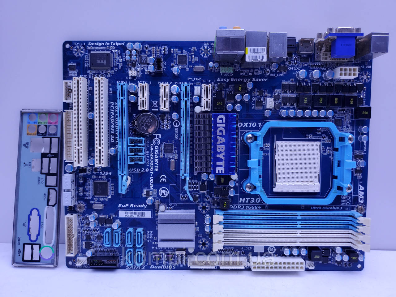 Материнська плата sAM3 Gigabyte GA-MA785GT-UD3H (DDR3,HDMI,б/у)