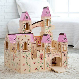 Замок принцеси дерев'яний (Folding Princess Castle, Melissa & Doug MD11263) Безкоштовна доставка