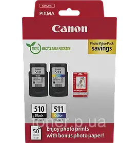 Струменевий картридж Canon PG-510+CL-511 MULTIPACK (2970B017)