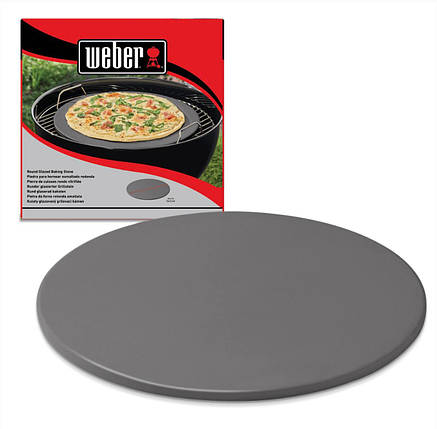 Круглий камінь для піци 26 см Weber, фото 2