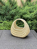 Корзина плетена з білої лози"Равлик". Арт: 2089, фото 2