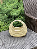 Корзина плетена з білої лози"Равлик". Арт: 2089, фото 4