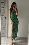 Стильна максі сукня лео в обтяжку на бретельках, фото 4