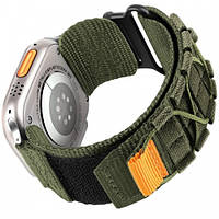 Тактичний нейлоновий ремінець Nylon Tactic for Apple Army Green 42 мм