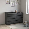 Комод 8 ящиків з пеленальним блоком Антрацит, фото 2