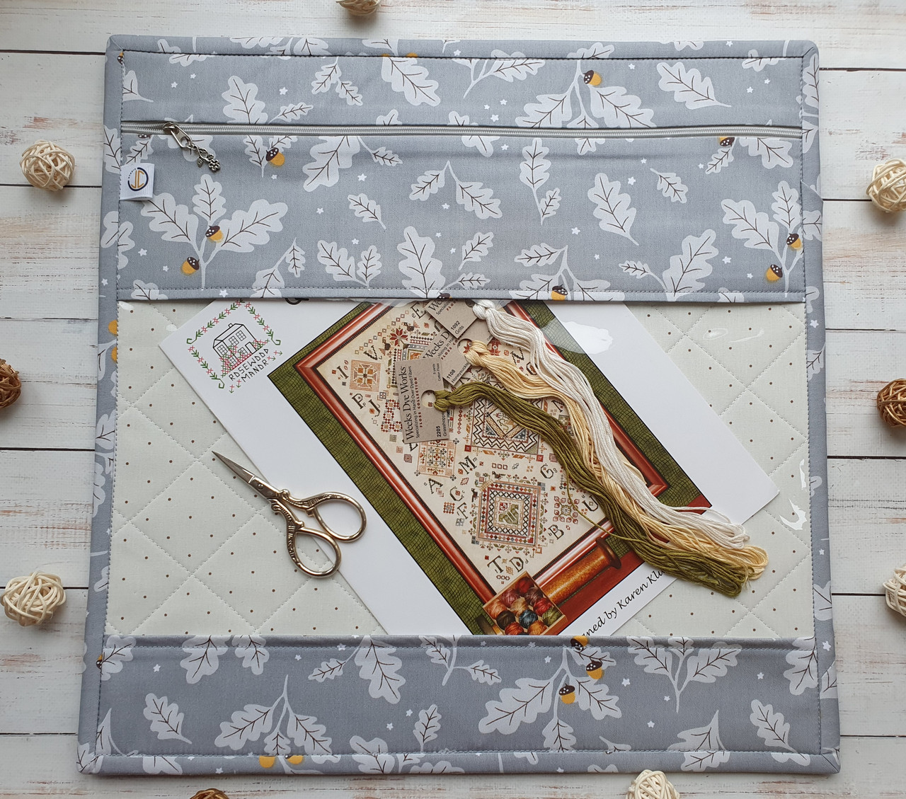 Текстильний конверт "Дубок на сірому", фото 1