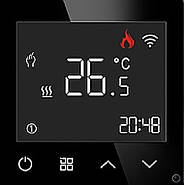 Сенсорний Wi-Fi терморегулятор + Вимикач (3 клав.) + Розетка 1DAL | Чорний (P228-SW3G-TR.WF-ST.BL), фото 4