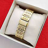 Жіночий наручний годинник Pandora (Пандора) під золото з сріблястим циферблатом що обертається  - код 2458b, фото 4