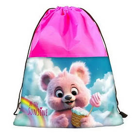 Сумка для взуття Leader "Рожевий ведмедик", 46х32см