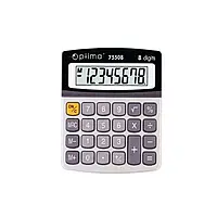 Калькулятор (8-розрядний,літієва батарея сірий) Optima O75508