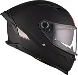 Мотошолом MT BRAKER SV Solid Matt Black, фото 4