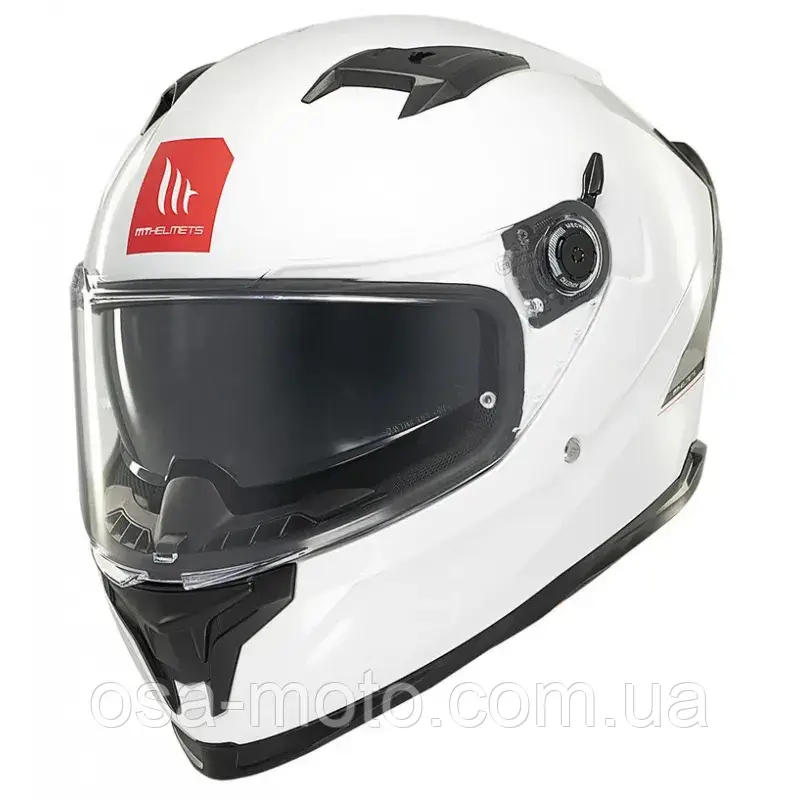 МотошоломMT BRAKER SV Solid Gloss White