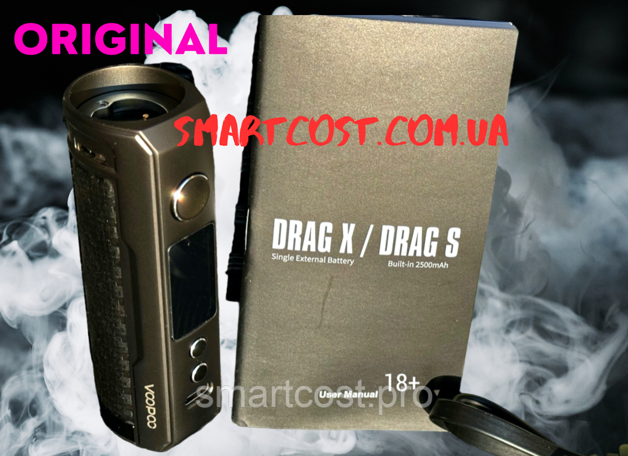 ORIGINAL Voopoo_ Drag X 80W Carbon Fiber Box Mod Драг Х 80Ват (ID ...