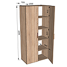Шафа для одягу з поличками з ДСП 02011, фото 6
