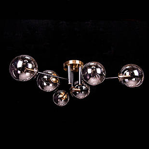 Люстра лофт на 6 ламп Е14 колір каркасу бронза + чорний SM-3011/6