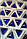 Стрази пришивні Трикутник 16 мм Синій, скло, фото 2