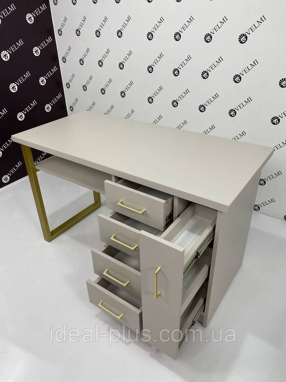 Манікюрний стіл із функціональною тумбою для майстрів манікюру Candy манікюрні столи для салону краси VM157, фото 1