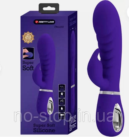 Вібратор PRETTY LOVE PRESCOTT Purple 7 function vibrations, фото 1
