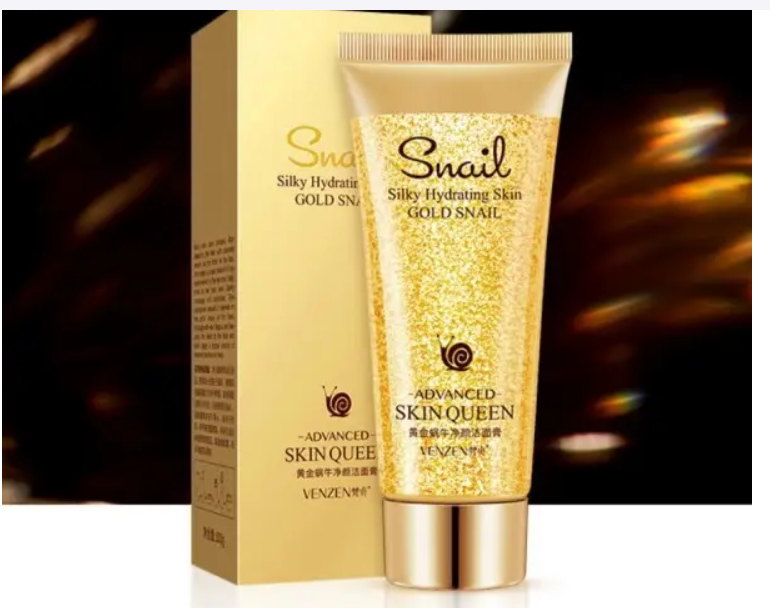 Пінка для вмивання із золотом та равликовим муцином Venzen gold snail 100 g