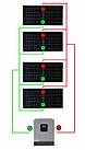 Сонячний фотоелектричний інвертор OFF-GRID PGF OG-5500 MPPT 5.5KW + WiFi + акумулятор Bass Polska AGM BP-5976 (х4), фото 6