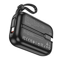 Повербанк Hoco Q20 Fountain 22.5W+PD22W 10000 mAh Black, фото 4