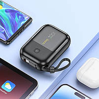 Повербанк Hoco Q20 Fountain 22.5W+PD22W 10000 mAh Black, фото 6