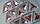 Стрази пришивні Трикутник 12 мм Рожевий, скло, фото 3