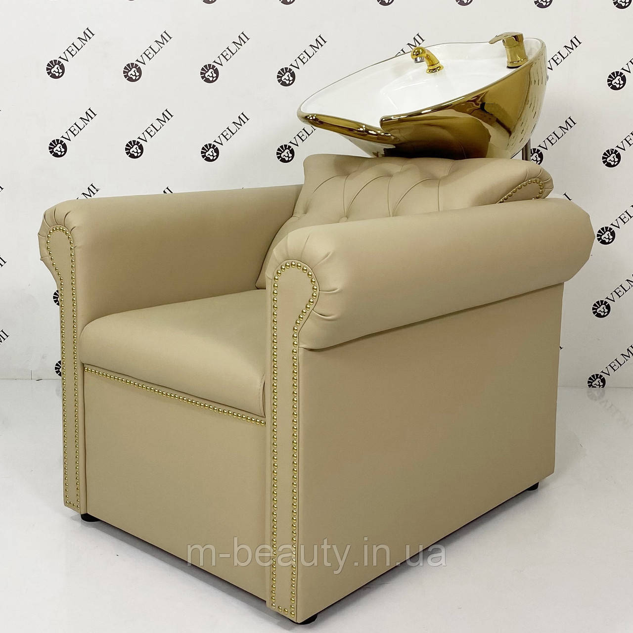 Мийка перукарська для салону краси Lili Gold & White