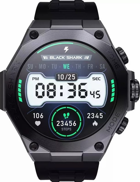 Годинник розумний Black Shark S1 Pro чорний