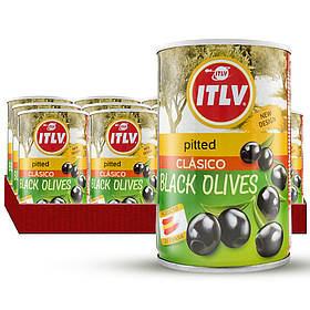 Оливки ITLV Чорні без кісточки 314мл , Іспанія
