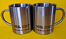 Металлические чашки с логотипом , кружка с карабином, фото 10
