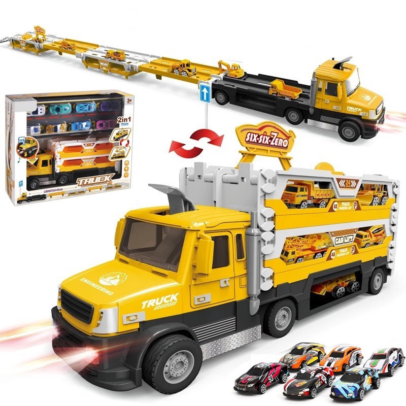 Трейлер - трек з машинками 2в1 "Engineering" TM six-six-Zero арт. 660 S-41, фото 1