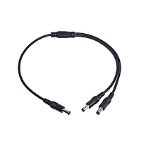 Кабель живлення роздвоювач заводської 5.5x2.1/2.5mm, 5-12V/2A для роутера/терміналу/модема, 30 см