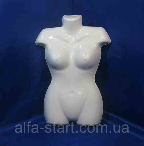 Манекен напівторс підвісний жіночий Розмір 52 БІЛИЙ