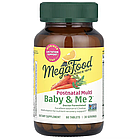 MegaFood, Baby & Me 2, мультивітаміни для періоду після пологів, 60 таблеток