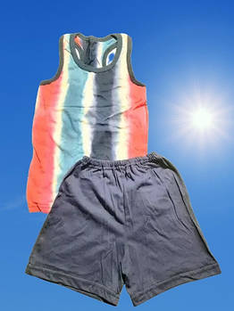 Костюми дитячі набори борцовка шорти р.60,64,68 бавовна. Україна Від 6шт по 25грн