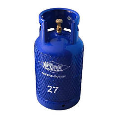 Побутовий газовий балон на 27 літрів Werk, газовий балон для дому та дачі на 27 літрів