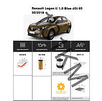 Комплект фільтрів Renault Logan II 1.5 Blue dCi 95 (2018-) WIX