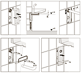 05.067.81.0000 Патрубок +панель для прихованого сифона хром SANIT, фото 3