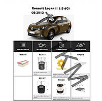 Комплект фільтрів Renault Logan II 1.5 dCi (2013-) WIX