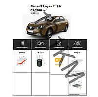 Комплект фільтрів Renault Logan II 1.6 (2016-) WIX