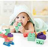 М'який силіконовий конструктор для дітей Soft rubber building blocks 40 шт, фото 5