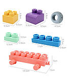 М'який силіконовий конструктор для дітей Soft rubber building blocks 40 шт, фото 6