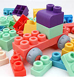 М'який силіконовий конструктор для дітей Soft rubber building blocks 40 шт, фото 7