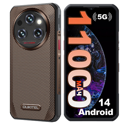 Захищений смартфон Oukitel WP35 Brown 5G NFC 8/256Gb 6,6" 11000мАч, фото 1