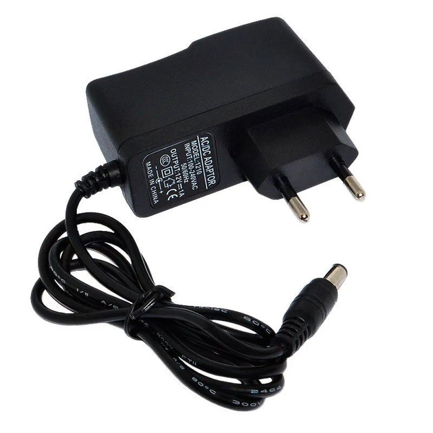 Блок живлення (адаптер) LEDTech 12v 1a 12вт розетковий у пластиковому корпусі. Стандарт. Гарантія 1 рік