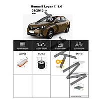 Комплект фільтрів Renault Logan II 1.6 (2013-) WIX