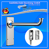 05.067.81.0000 Патрубок +панель для прихованого сифона хром SANIT, фото 4