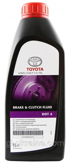 Гальмівна рідина Toyota "Brake & Clutch Fluid DOT 4", 1л (0882380112)