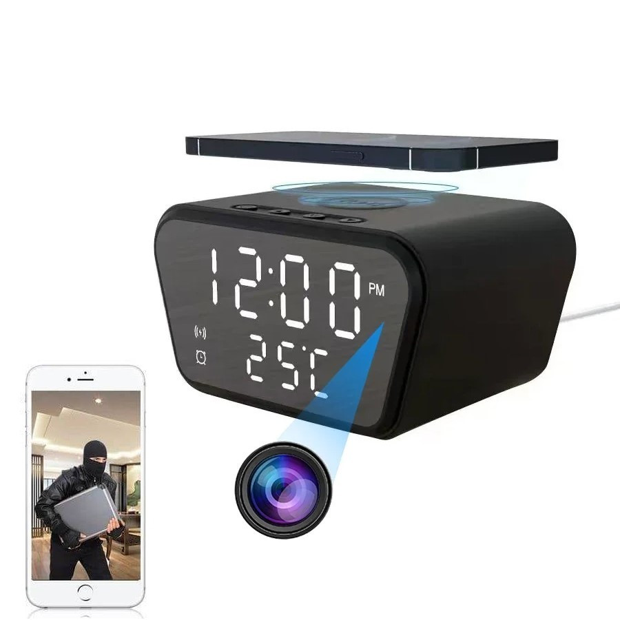 Wi-Fi IP-камера годинник Enpus clock з бездротовою зарядкою. MW365